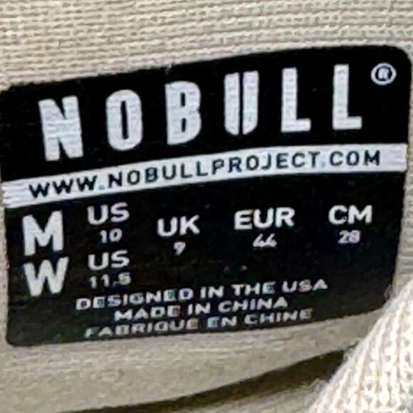NOBULL Outwork Cross Training Shoes Sneakers Grey/White M Size 10 W 11.5 - Picture 8 of 9